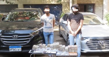 ضبط تاجرين مخدرات بحوزتهما استروكس ومليون جنيه فى الجيزة