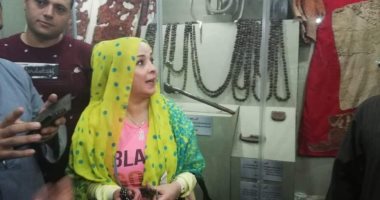 صورة.. حنان شوقى تحتفل بمولد "السيد البدوى" فى طنطا