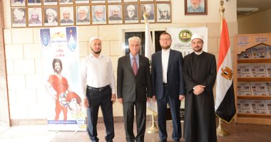 مفتى موسكو يزور منظمة خريجى الأزهر ويشيد بجهودها