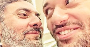 صور.. سيلفى ضاحك بين كريم محمود عبد العزيز وفتحى عبد الوهاب