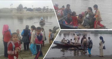 صور.. هل ننتظر كارثة جديدة ببنى سويف؟.. تلاميذ جزر وسط النيل فى قوارب الموت يوميا خلال رحلة طلب العلم.. أهالى عزبة الشاطر يطالبون بتخصيص أرض لإنشاء مدرسة.. ويؤكدون: القارب يحمل 15 تلميذًا ماقبل 40 جنيهًا للفرد