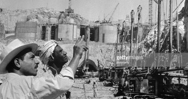 شاهد.. صور نادرة لبناء السد العالى عام 1960
