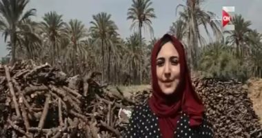 "كل يوم" يعرض تقريرا عن فتاة حاصلة على ماجستير فى التجارة تبيع الفحم