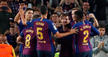 ملخص واهداف مباراة برشلونة ضد اشبيلية 4-2 بالدوري الاسباني
