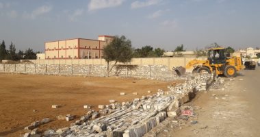 إزالة فورية للبناء المخالف على أراضى الدولة ببرج العرب فى الإسكندرية