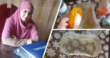 صور.. "مش كل الميرى بنحتاج لترابه".. سوزان تستغنى عن تعيينها معيدة بالجامعة لتخرج اختراعها للنور.. نجحت فى عمل سائل غسيل أطباق لا يلتصق بالأوانى وبدون آثار جانبية.. تحلم باعتماد اختراعها وتداوله بالسوق