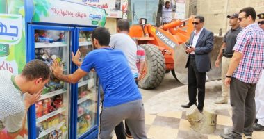 صور.. مدير أمن الإسماعيلية يقود حملة لإزالة التعديات على المسطحات الخضراء