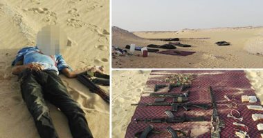 صور.. الداخلية تدك جحور الإرهاب.. الأمن الوطنى يحبط مخططا إرهابيا جديدا قادما من الظهير الصحراوى الغربى.. مقتل 11 متطرفا بصحراء أسيوط.. والتحفظ على أسلحة وخرائط وأوراق تنظيمية أفشلت تنفيذ عمليات تخريبية كبرى