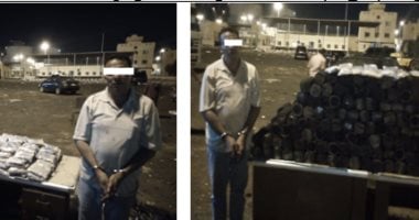 صور.. إحباط تهريب 617 ألف قرص كابتاجون داخل شاحنة بالإسماعيلية
