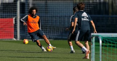 صور.. مارسيلو جاهز للكلاسيكو ضد برشلونة بعد العودة للتدريبات
