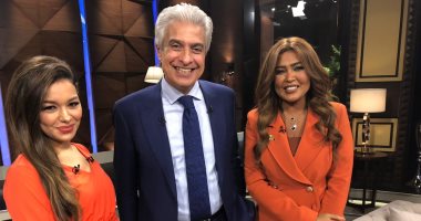 صور.. كواليس لقاء الفنانة السعودية وعد مع وائل الإبراشى فى"كل يوم"