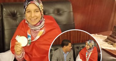 "بطلة الكاراتيه" تروى قصة نجاحها فى أوليمبياد الشباب..ياسمين الجويلى: حققت إنجازًا عالميًا لمصر وأشعر بالفخر.. التدريبات لم تعطلنى عن متابعة دروسى ووالدى يساعدنى فى تنظيم الوقت