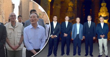 صور.. خطوة جديدة لدعم السياحة الصينية بمصر.. نائب رئيس الصين يزور الأقصر للاستمتاع بالحضارة الفرعونية فى معابد الكرنك.. يستمع لشرح من وزير الآثار حول المشروعات الأثرية.. يعلن لأول مرة بدء أعمال بعثة أثرية صينية