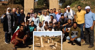 صور..اكتشاف ثانى مقصورة احتفالات ملكية بالتاريخ الفرعونى.. البعثة الأثرية لعين شمس تعلن أحدث الاكتشافات بعرب الحصن..مقصورة لتخزين زينة الملك ومنطقة اقتصادية تعودان لعصر رمسيس الثانى.. وأوانى فخارية للأسرة الـ19