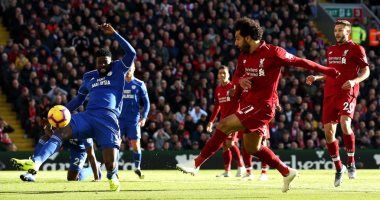 ليفربول 1 - 0 كارديف.. محمد صلاح يسجل فى شوط أول مثير