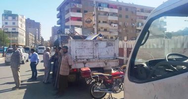 صور.. حملة لرفع الإشغالات بسوهاج بحضور مدير الأمن