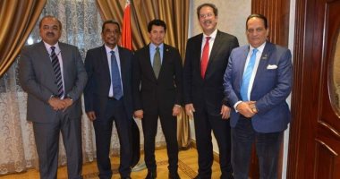 وزير الرياضة يلتقي رئيس الأنوكا ورئيس اللجنة الأولمبية السودانية