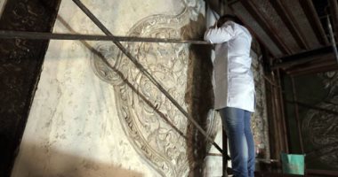 أعمال ترميم مسجد الماردانى فى الدرب الأحمر