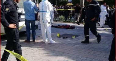 ننشر  صور من موقع تفجير سيدة لنفسها فى تونس