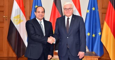 السيسي يدعو نظيره الألمانى لزيارة مصر  ويؤكد تقديره للعلاقات مع برلين.. صور