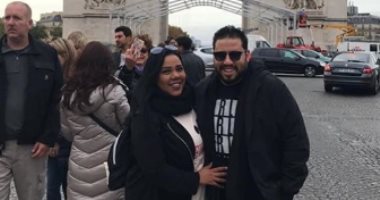 صور.. شيماء سيف ومحمد كارتر يقضيان شهر العسل فى باريس