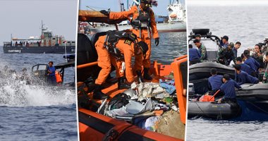 صور.. إندونيسيا تواصل انتشال جثث ضحايا الطائرة المنكوبة من عرض البحر.. إرسال 24 حقيبة أشلاء للمستشفيات لتحليلها.. مصرع 178 بالغا وطفلا ورضيعين وطيارين و6 من أفراد الطاقم.. وتعثر الوصول إلى الصندوق الأسود