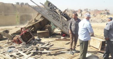 صور.. إزالة تعديات على 12 فدان أملاك دولة بالمعصرة