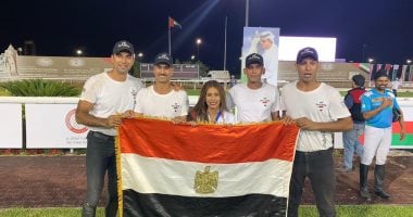 بالصور ..منتخب مصر لالتقاط الأوتاد يحقق ذهبيتين بكأس العالم بالإمارات