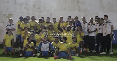 الإسماعيلى يحتفل بعيد ميلاد حسنى عبد ربه 