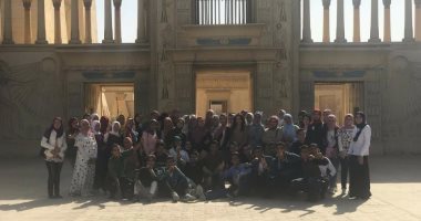 طلاب جامعة السويس يزورون استوديوهات مدينة الإنتاج الإعلامى