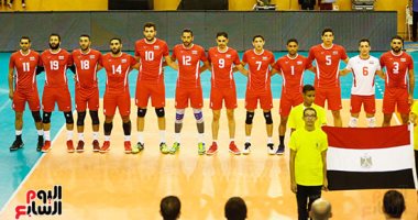"صور" .. مصر  تهزم فلسطين 3/0 بالبطولة العربية للكرة الطائرة 