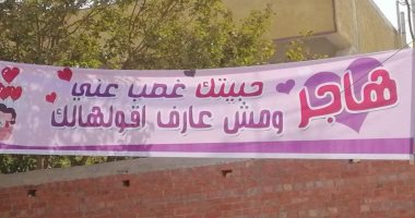 القبض على صاحب لافتة "بحبك يا هاجر" بالمنوفية.. تعرف على السبب