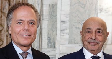 رئيس البرلمان الليبى يبحث مع المسؤولين الإيطاليين مستجدات الأوضاع فى ليبيا