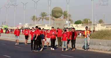 احتشاد جماهير الأهلى فى استاد برج العرب لتشجيع الأحمر أمام الترجى