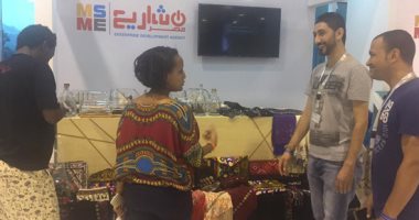 جهاز تنمية المشروعات يطرح منتجاته على ضيوف منتدى شباب العالم