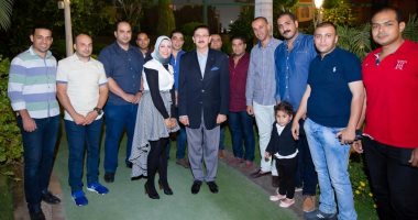 صور.. عيد ميلاد نجل الشهيد أحمد جمال الفقى بحضور قيادات أمنية
