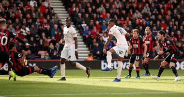 مانشستر يونايتد يهزم بورنموث 2 - 1 فى الوقت القاتل.. فيديو