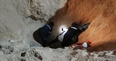 صور.. مصرع عامل أثناء الحفر والتنقيب عن الاثار بساقلته سوهاج