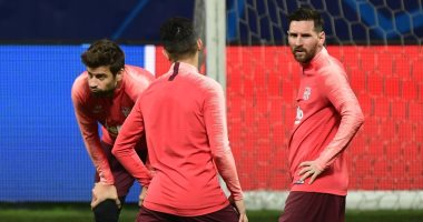 الإنتر ضد برشلونة.. ميسي يشارك فى المران قبل موقعة الأبطال "فيديو وصور"