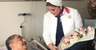 "مرأة الوفد" تنظم زيارة لمصابى القوات المسلحة فى مستشفى المعادى.. صور