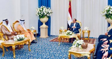 الرئيس السيسي يلتقى رئيس ديوان ولى عهد أبو ظبى
