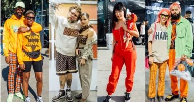 الماتشينج وسنينه.. البرتقالى يسيطر على أزياء Street style فى مهرجان complexcon