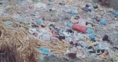قارئ يشكو تراكم القمامة بقرية ميت البيضا فى المنوفية