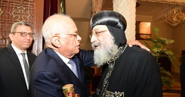 صور..  رئيس مجلس النواب يعزى البابا تواضروس فى شهداء حادث المنيا