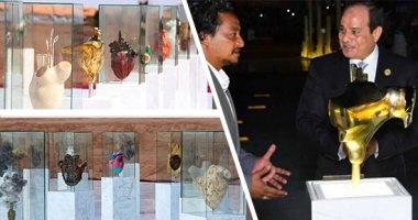 مصممة النصب التذكارى بشرم الشيخ تتحدث لأول مرة لـ"اليوم السابع": الرئيس قال إن الفكرة عبقرية.. نحاتون استخدموا إعادة التدوير لحماية البيئة.. المكفوفون سبب عدم وضع قلب مصر فى إطار زجاجى.. وهذه تفاصيل تنفيذ العمل