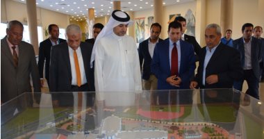وزير الشباب يتفقد مع نظيره البحرينى مدينة الشباب والرياضة فى شرم الشيخ