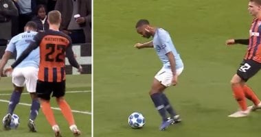 مانشستر سيتي يحصل على ركلة جزاء كوميدية أمام شاختار بدورى الأبطال.. فيديو