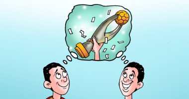 الأهلى والترجى فى نهائى بطولة أفريقيا بكاريكاتير "اليوم السابع"