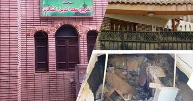 صور.. هوس التنقيب عن الآثار يتسبب فى انهيار جزئي بدار تحفيظ قرآن ملحقة بفيلا سعد الدين الشاذلي بالغربية.. أصحاب الدار اكتشفوا حفرة بعمق 3 أمتار ونفق.. وأحد الملاك يتهم الجيران.. والنيابة تطلب تحريات المباحث