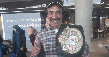وشى حلو.. سليمان عيد يحتفل بفوز منتخب مصر للكيك بوكس بالبطولة العربية
